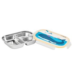 Khay ăn dặm 3 ngăn Inox 316 Cuitisan kháng khuẩn cao cấp nhiều màu