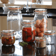 Set 6 hũ thuỷ tinh tròn kín KILNER