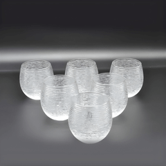 Set 6 cốc Clear Multicolor IVV 5645.1