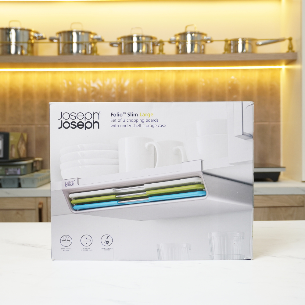 Bộ 3 thớt treo tường Joseph Joseph Folio Slim (Mcolor) 60235