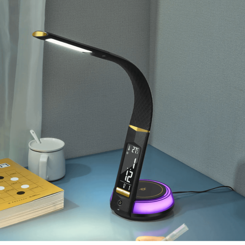 Đèn học cảm ứng tích hợp sạc không dây WILIT B22D màu đen