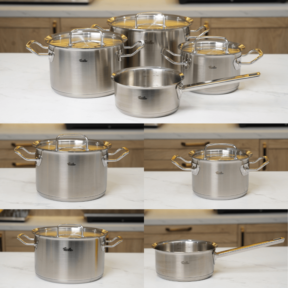 Bộ nồi Fissler Profi set 4 món kèm quánh vung inox made in Germany