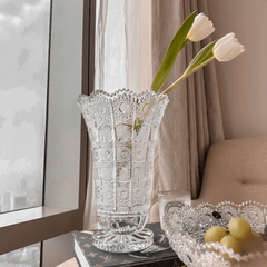 Bình hoa pha lê chân đế Bohemia M57