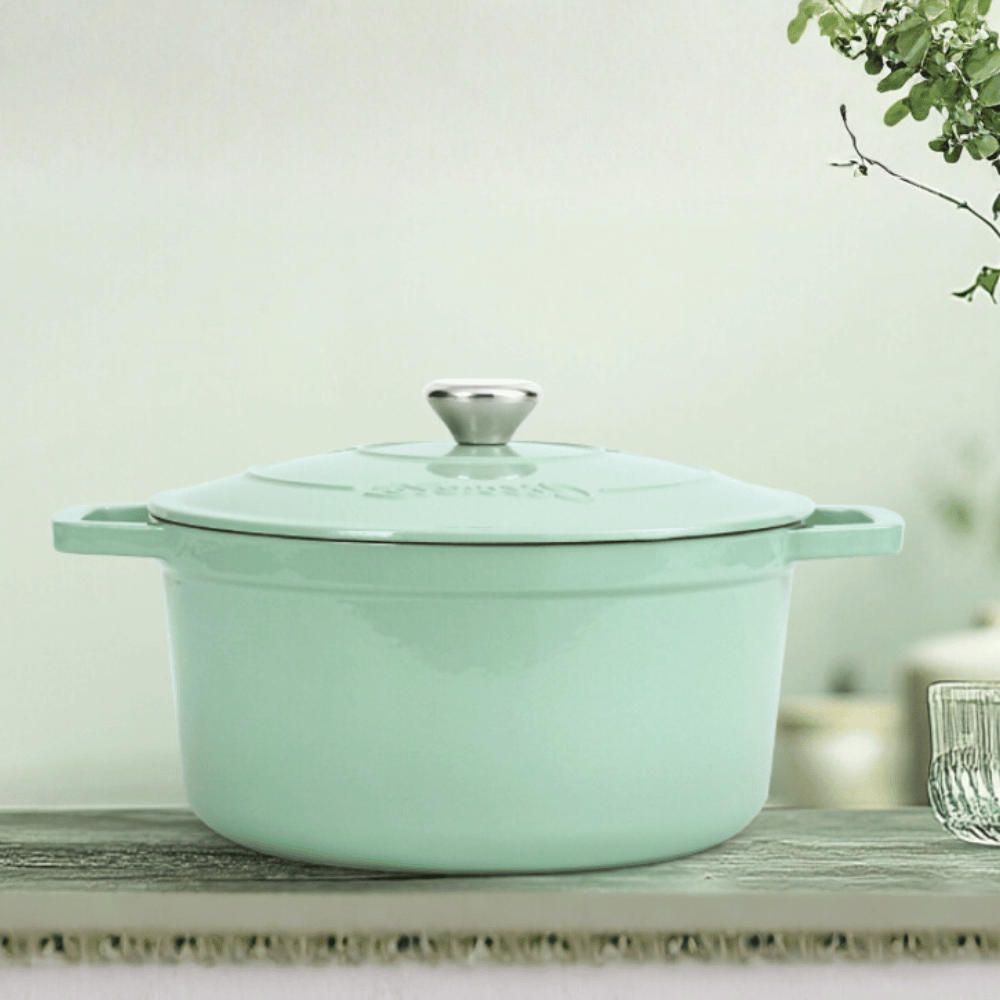 Nồi gang tròn Ciwete 24/27cm nhiều màu