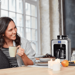 Máy pha cà phê mini kèm xay CASO Coffee Compact Electronic 600W