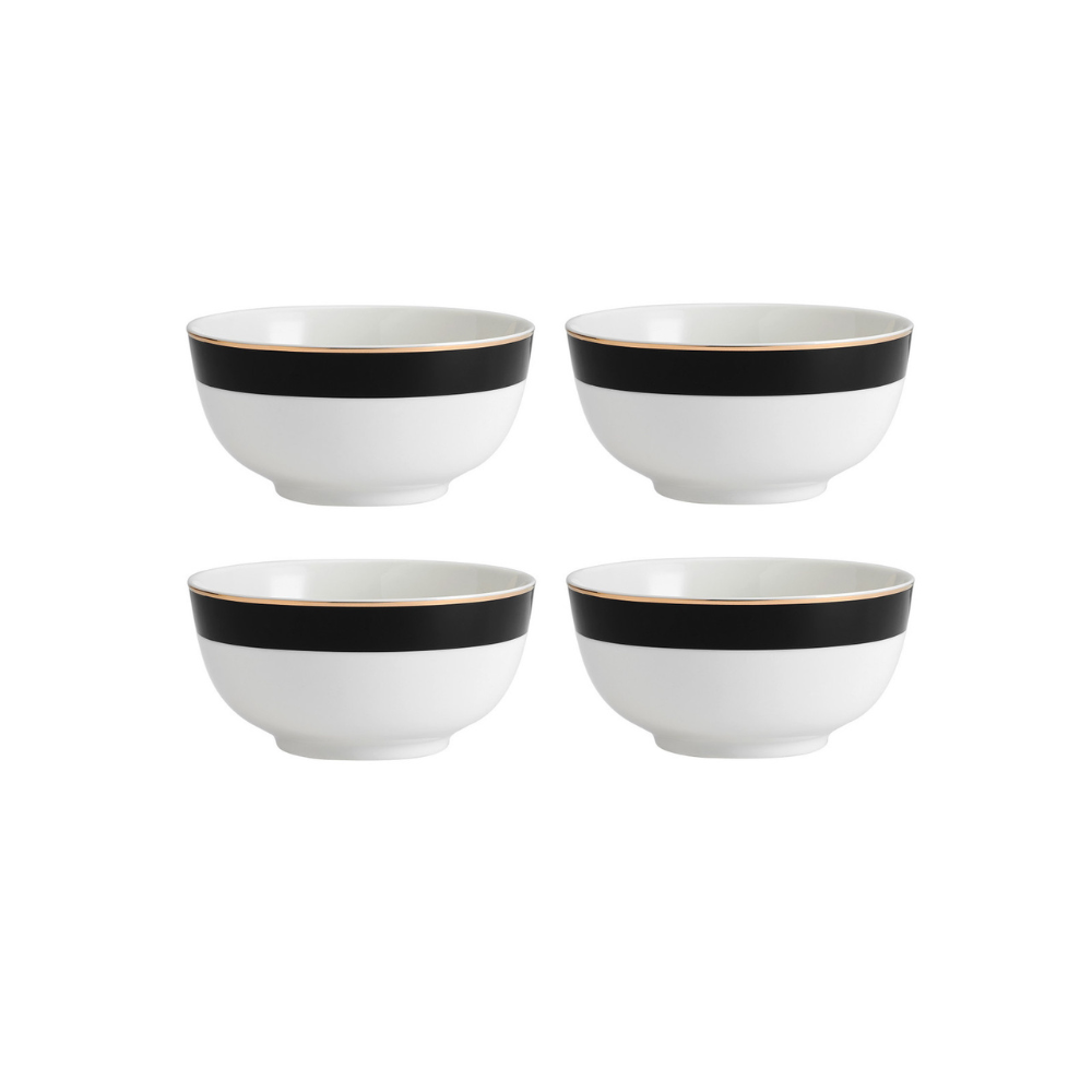 Đồ dùng bàn ăn Mikasa Luxe Deco nhiều món, chất liệu sứ xương