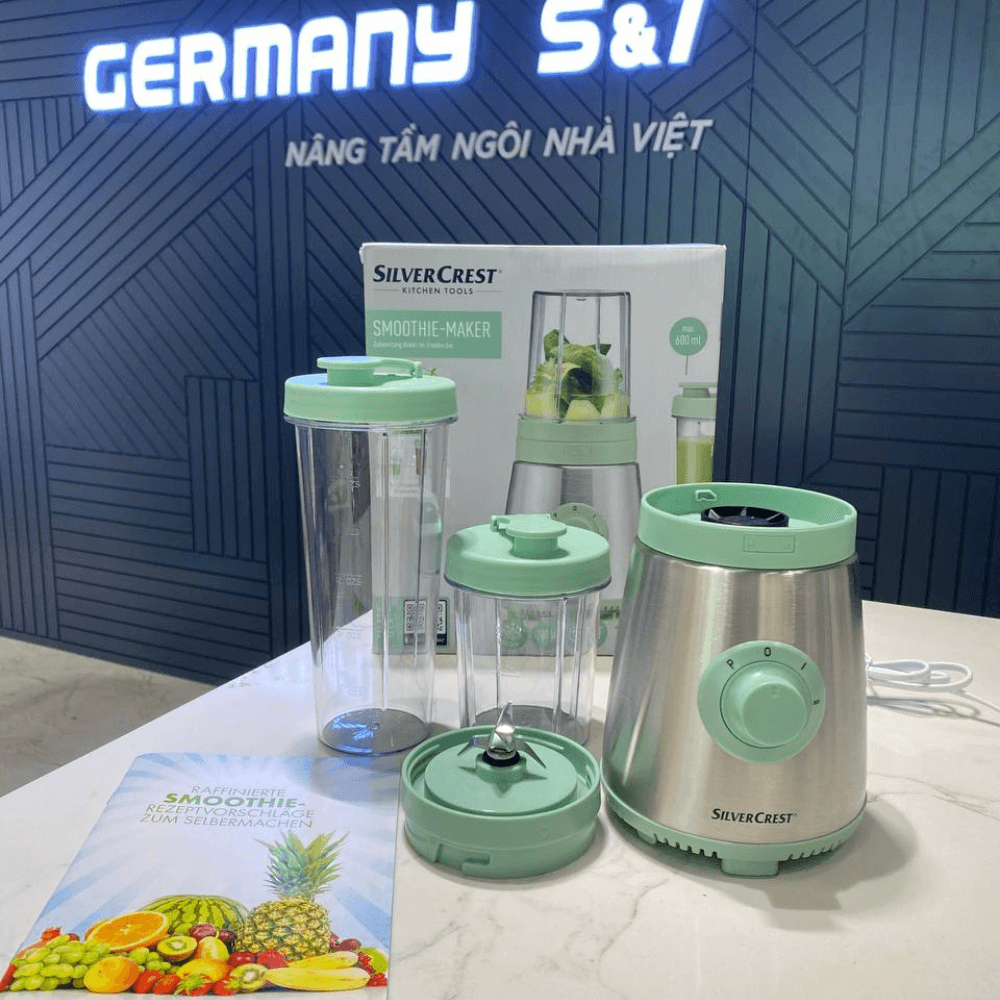 Máy xay sinh tố mini SILVERCREST Mix & Move, 2 bình