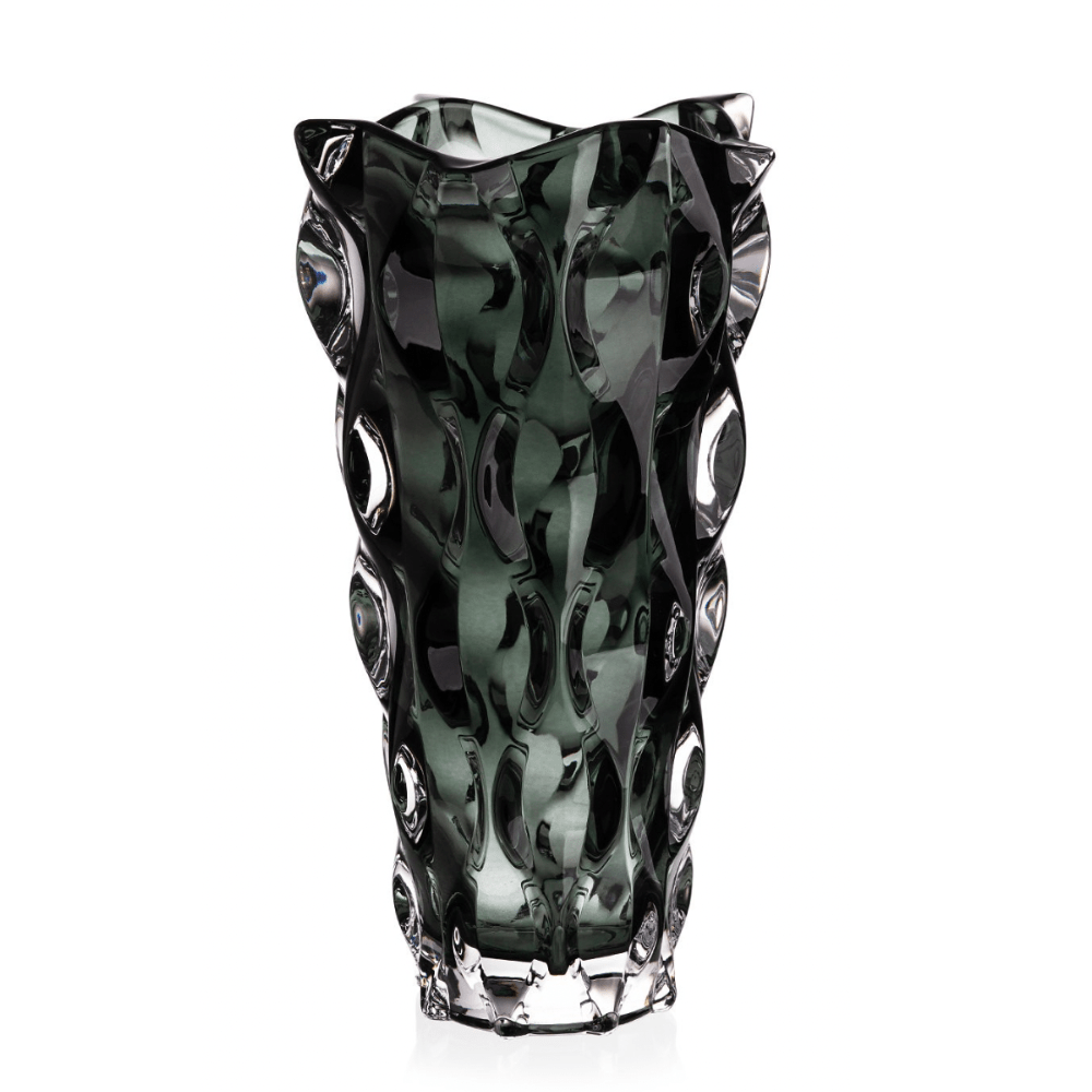 Bình hoa pha lê Bohemia Samba 30,5 cm nhiều màu