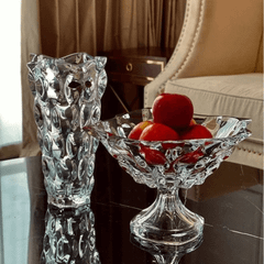 Chân bồng pha lê Bohemia Samba 30,5cm nhiều màu