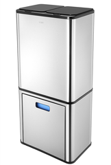 Thùng rác cảm ứng 3 ngăn CCKO CK9922 dung tích 38L cao cấp