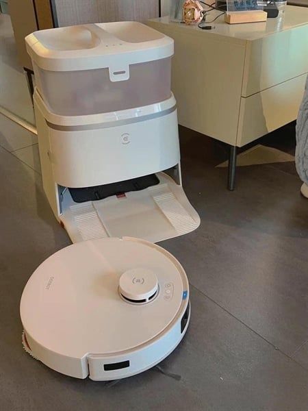 Robot hút bụi lau nhà Ecovas Deebot T30 Pro Omni màu hồng