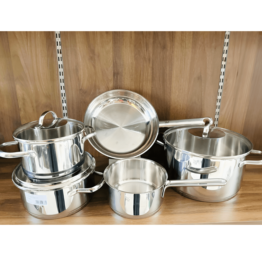 Bộ nồi WMF Provence Plus 5 món kèm quánh và chảo thép WMF 24cm