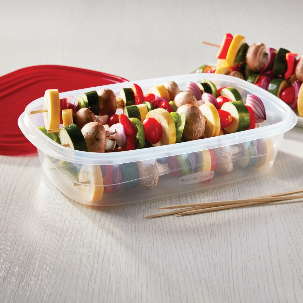 Set hộp Rubbermaid TakeAlongs (20 hộp) màu đỏ Ruby - Made in USA