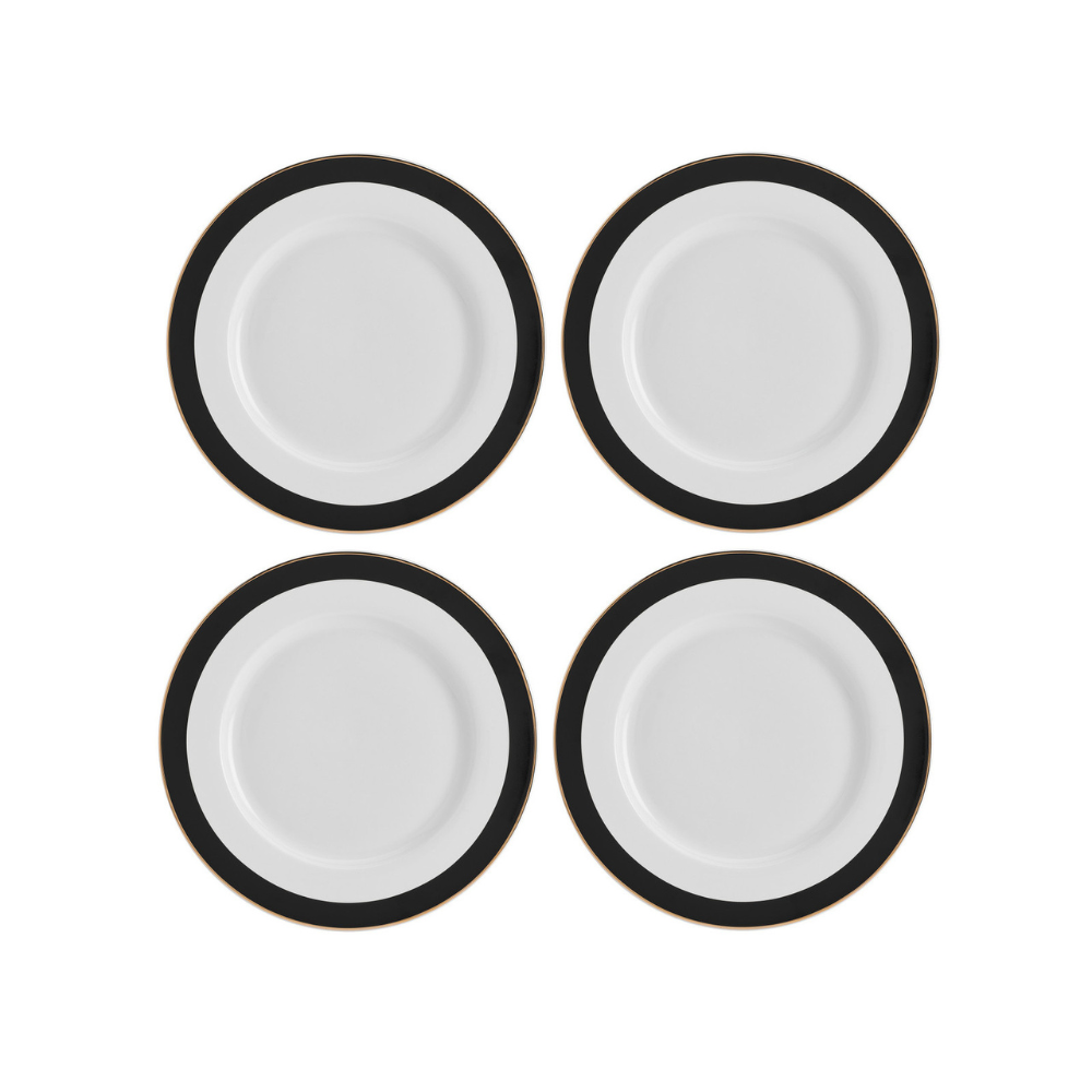 Đồ dùng bàn ăn Mikasa Luxe Deco nhiều món, chất liệu sứ xương