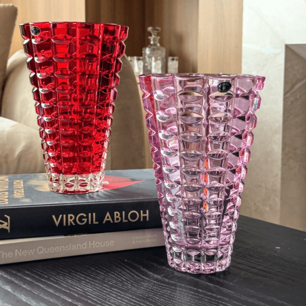 Lọ hoa Millenium 26cm Crystal Bohemia nhiều màu