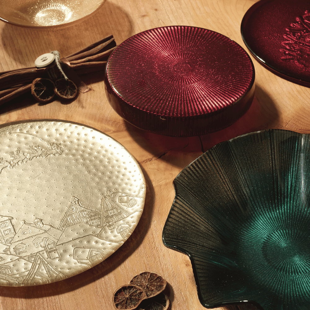 Chân bồng Scallopped 26 cm IVV Noel, nhiều màu