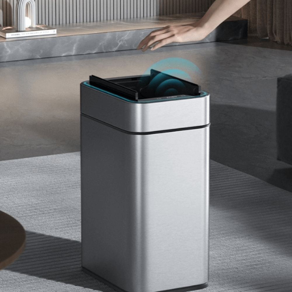 Thùng rác cảm ứng ELPHECO cánh bướm inox 15L ELPH9830 có đèn, nhiều màu