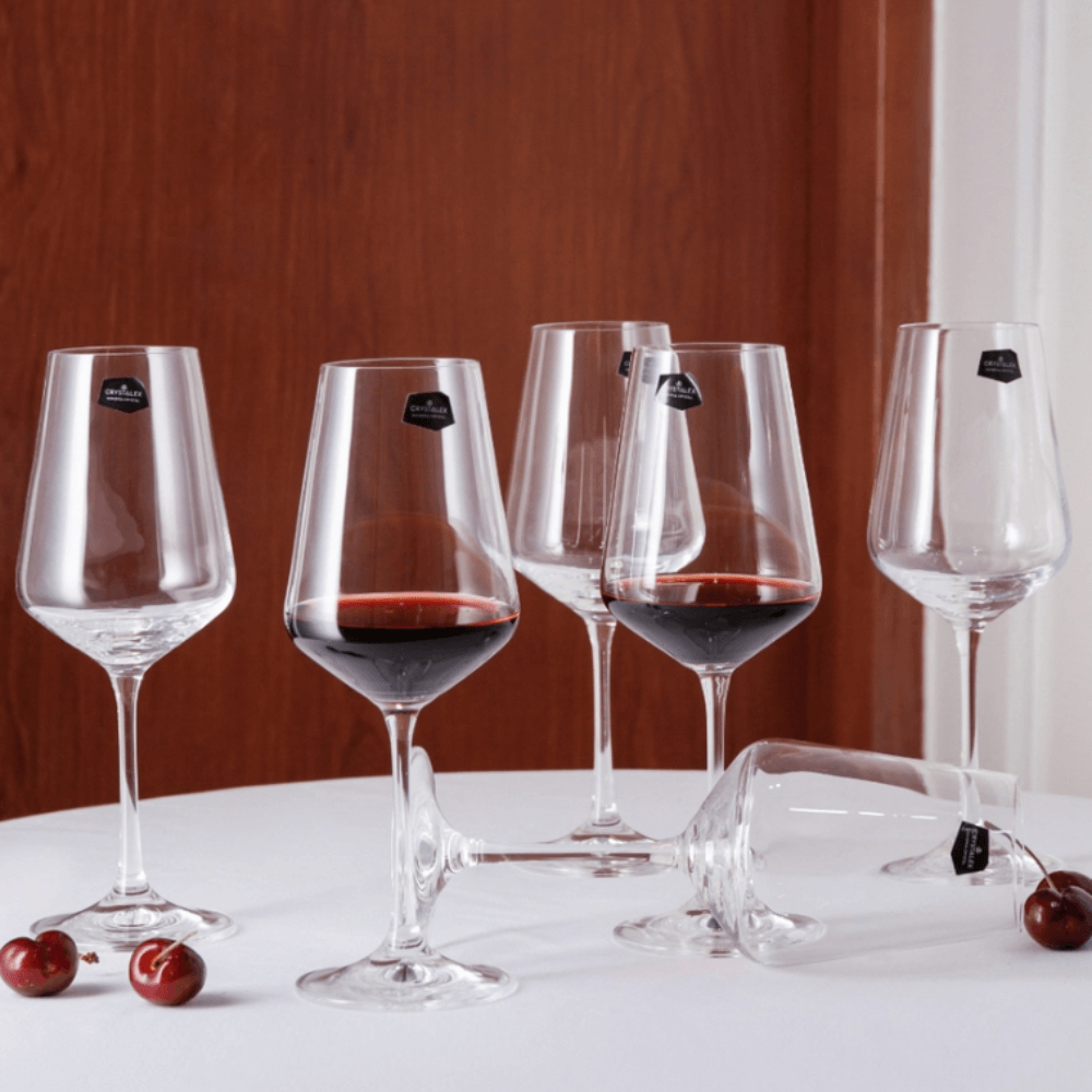 Bộ 6 ly vang Bohemia Sandra nhiều dung tích