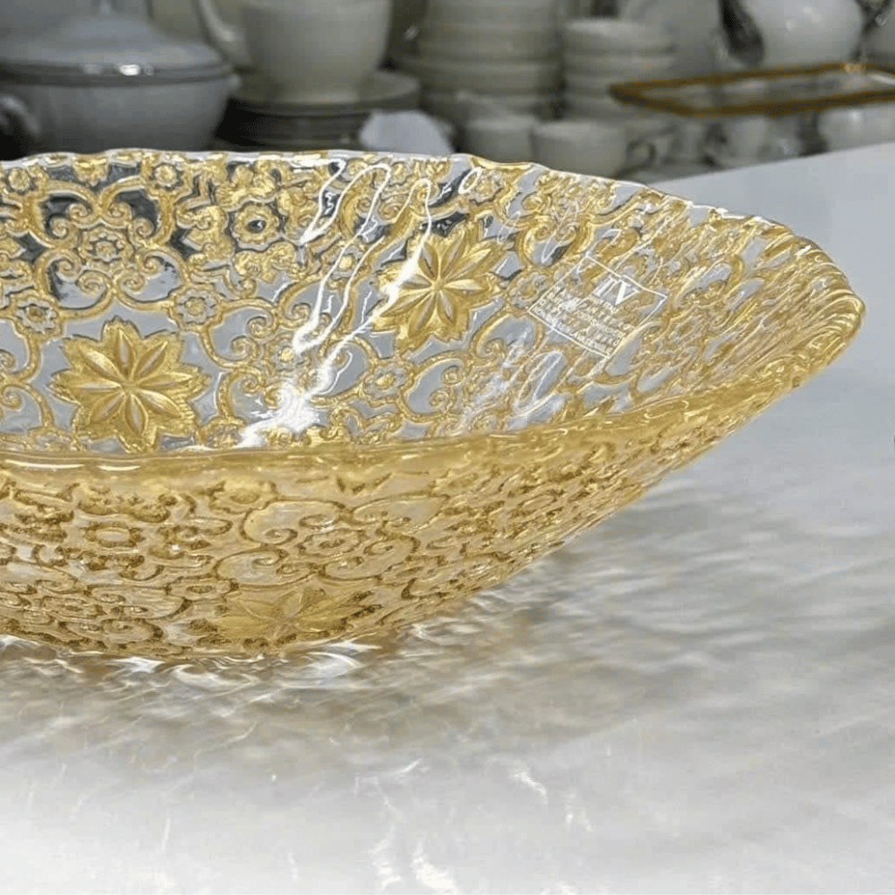 Tô Arabesque Gold Leaf nhiều kích cỡ