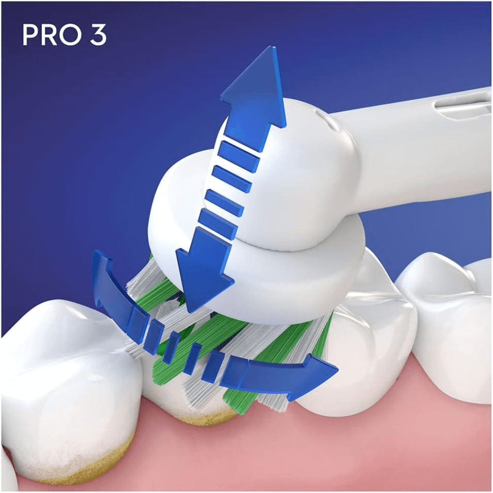 Set 2 bàn chải điện ORAL-B Pro 3 3900 màu đen và hồng