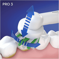 Set 2 bàn chải điện ORAL-B Pro 3 3900 màu đen và hồng