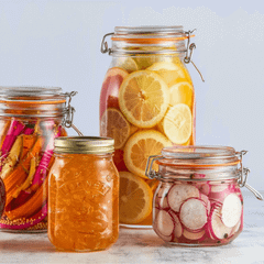 Set 6 hũ thuỷ tinh tròn kín KILNER