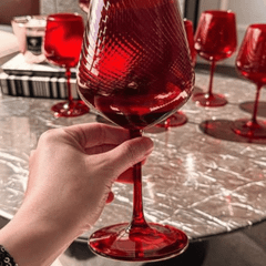 Set 6 ly vang Tyto đỏ 600ml Crystal Bohemia