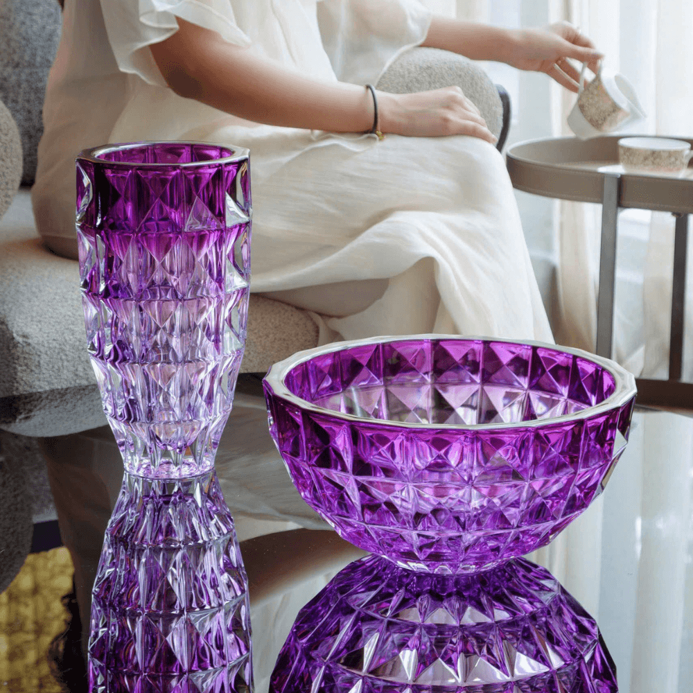 Tô pha lê Bohemia Diamond 28cm