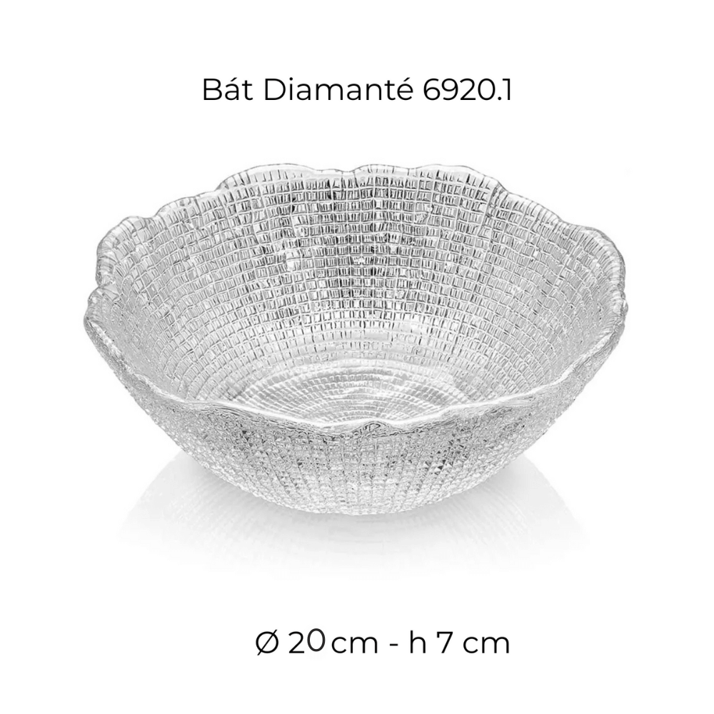 Bát pha lê IVV Diamante, nhiều màu, nhiều kích cỡ