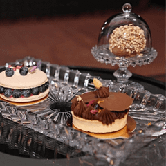 Đĩa chân đế có nắp Rogaska Windsor 12cm