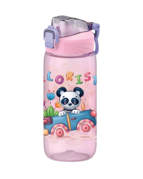 Bình nước trẻ em Tritan cao cấp Renga Wave 530ml - 912168 màu hồng