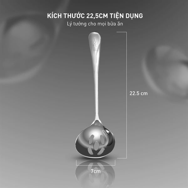 Muỗng ăn lẩu Inox 22cm GKÖCH BC2005