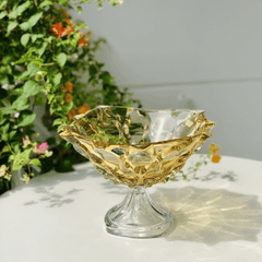 Chân bồng pha lê Bohemia Samba 30,5cm nhiều màu