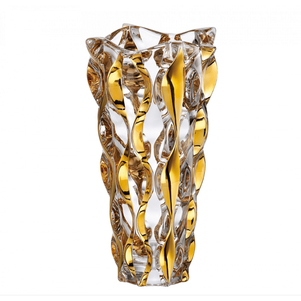 Bình hoa pha lê Bohemia Samba 30,5 cm nhiều màu