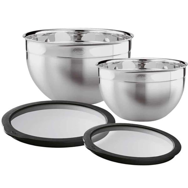 Bộ 2 tô trộn có nắp kính Rösle 13390 20-24cm