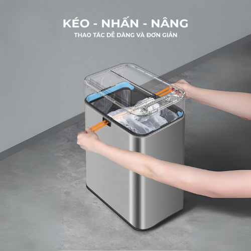 Thùng rác ELPHECO đạp chân mở hai cánh 20L/25L/30L nhiều màu, có thùng chứa rác rời bên trong