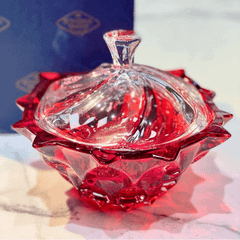 Thố pha lê Bohemia Samba 21cm nhiều màu