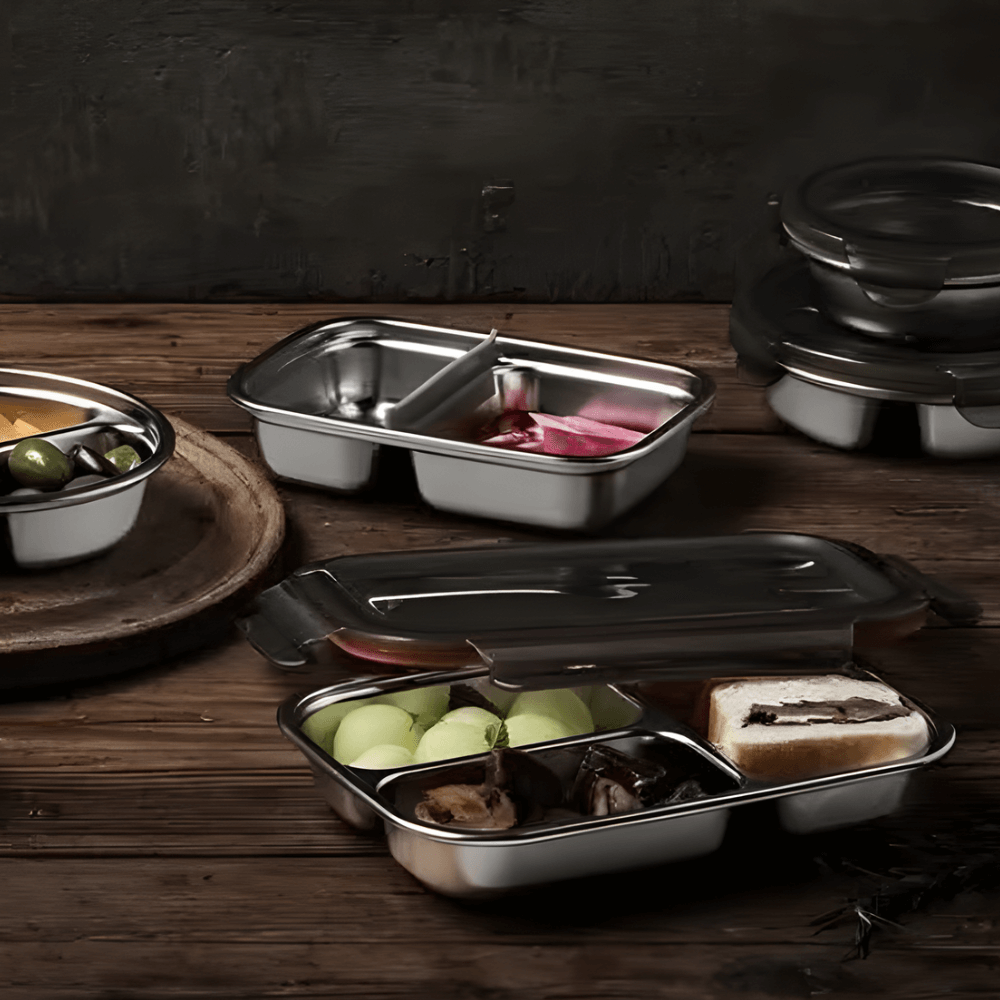 Hộp Inox Cao Cấp Cuitisan chia ngăn nhiều dung tích