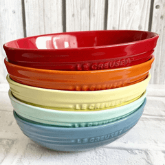 Set 5 đĩa oval cầu vồng Le Creuset 17cm