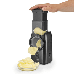 Máy cắt lát, băm nhỏ, bào sợi rau củ CASO 5in1 màu đen