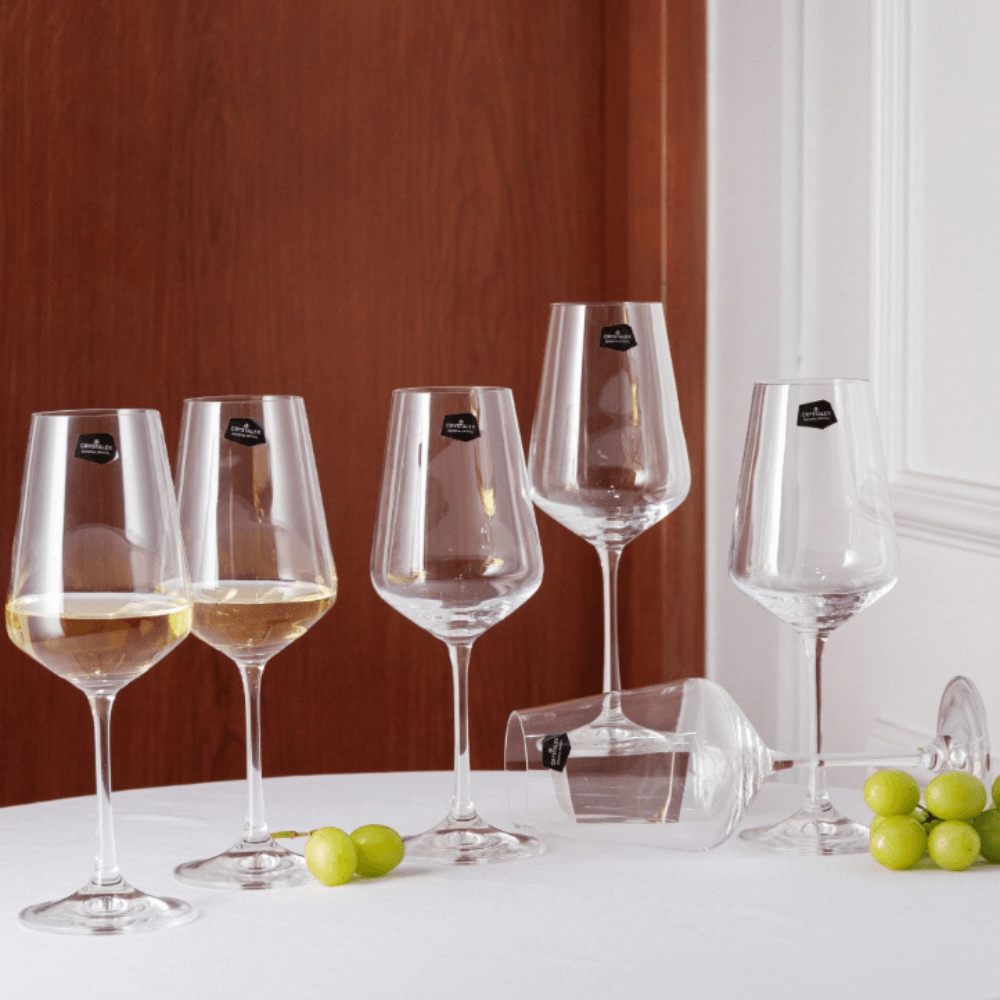 Bộ 6 ly vang Bohemia Sandra nhiều dung tích