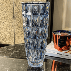 Bình hoa pha lê Crystal Bohemia Diamond 25, 28, 33 cm nhiều màu