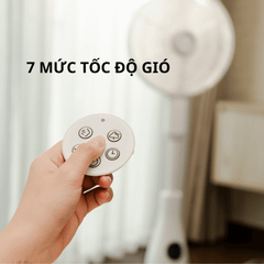 Quạt cây phun sương tạo ẩm cao cấp Joelyns màu trắng