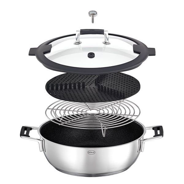 Nồi hấp phủ chống dính Rösle 910978 Silence Pro 28 cm