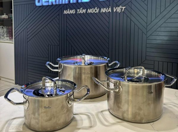 Bộ nồi Fissler Profi set 3 món vung thép made in Germany