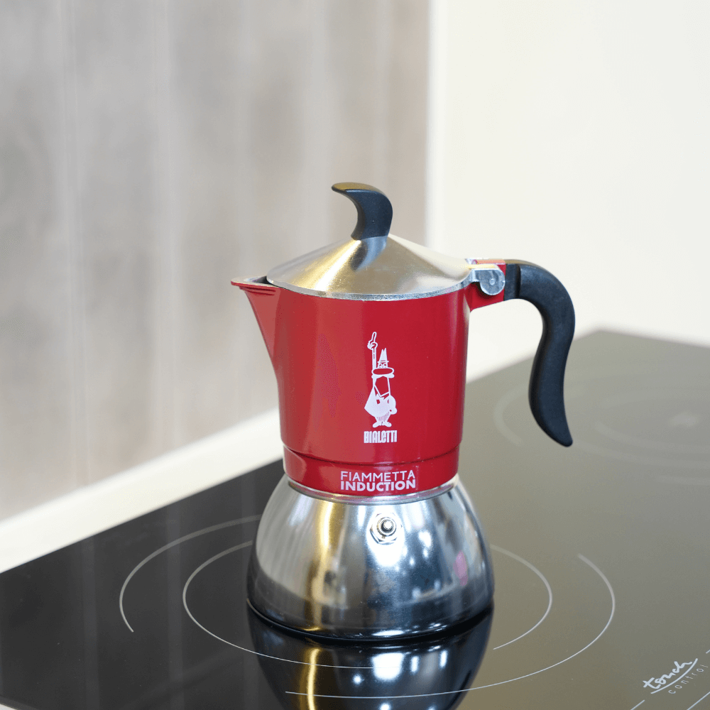 Ấm pha cà phê Bialetti Fiammetta Induction màu đỏ 4 cốc