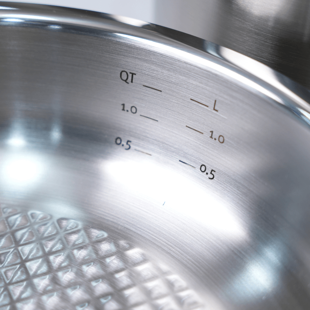 Bộ nồi Fissler Profi 5 món vung thép kèm quánh và chảo inox 2 quai 24/28cm made in Germany