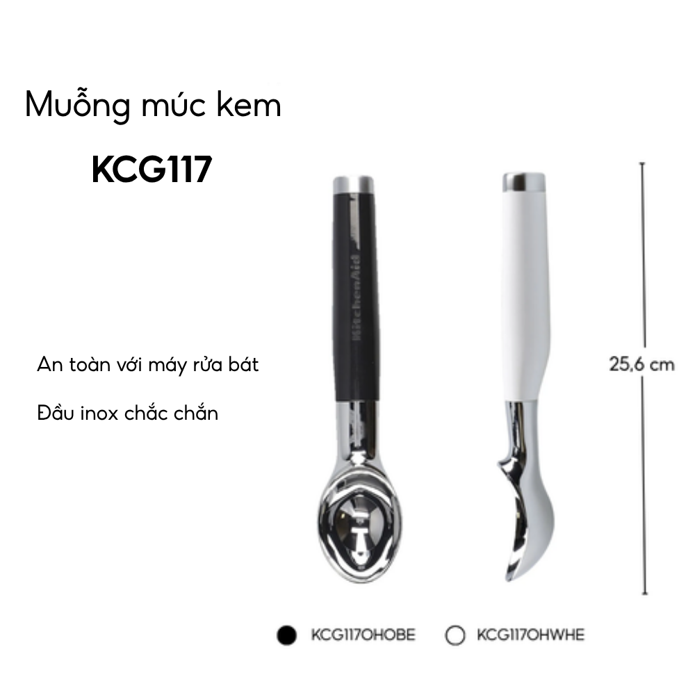 Muỗng múc kem KitchenAid KCG117 nhiều màu