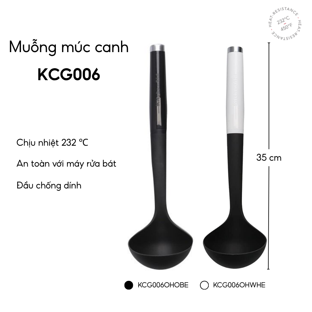 Muỗng múc canh KitchenAid KCG006 nhiều màu