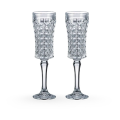 Bộ 6 ly pha lê Bohemia champagne kim cương 120ml